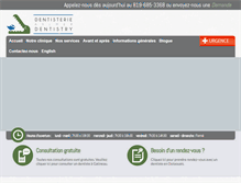 Tablet Screenshot of dentisterieaylmer.com